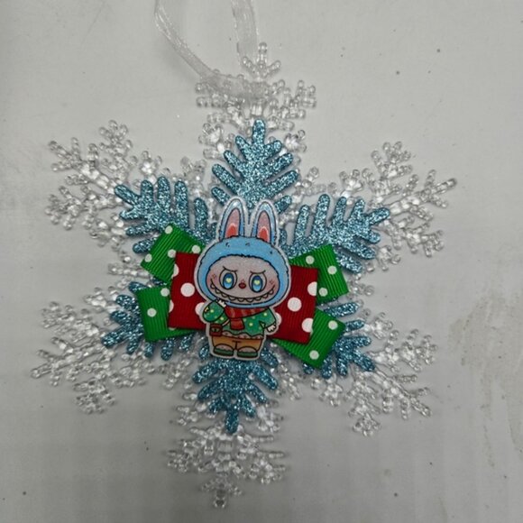 NWT Labubu Ornament The Monsters Pop Mart Christmas Holiday Decor OOAK Handmade - Picture 2 of 4